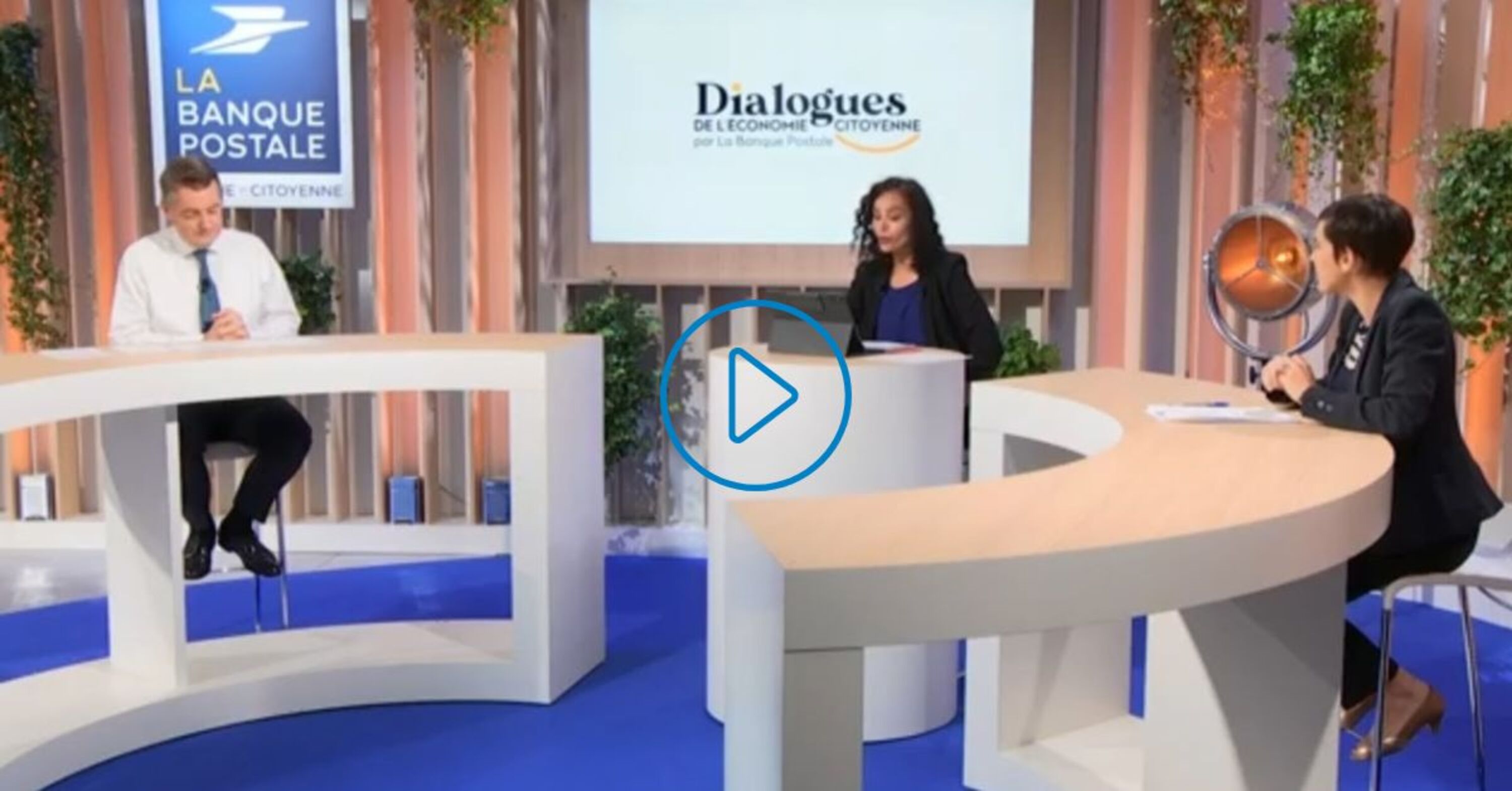 Trois personnes composent le plateau des Dialogues de l'économie citoyenne : Philippe Heim, Aïda Touihri et Adrianne Horel-Pagès