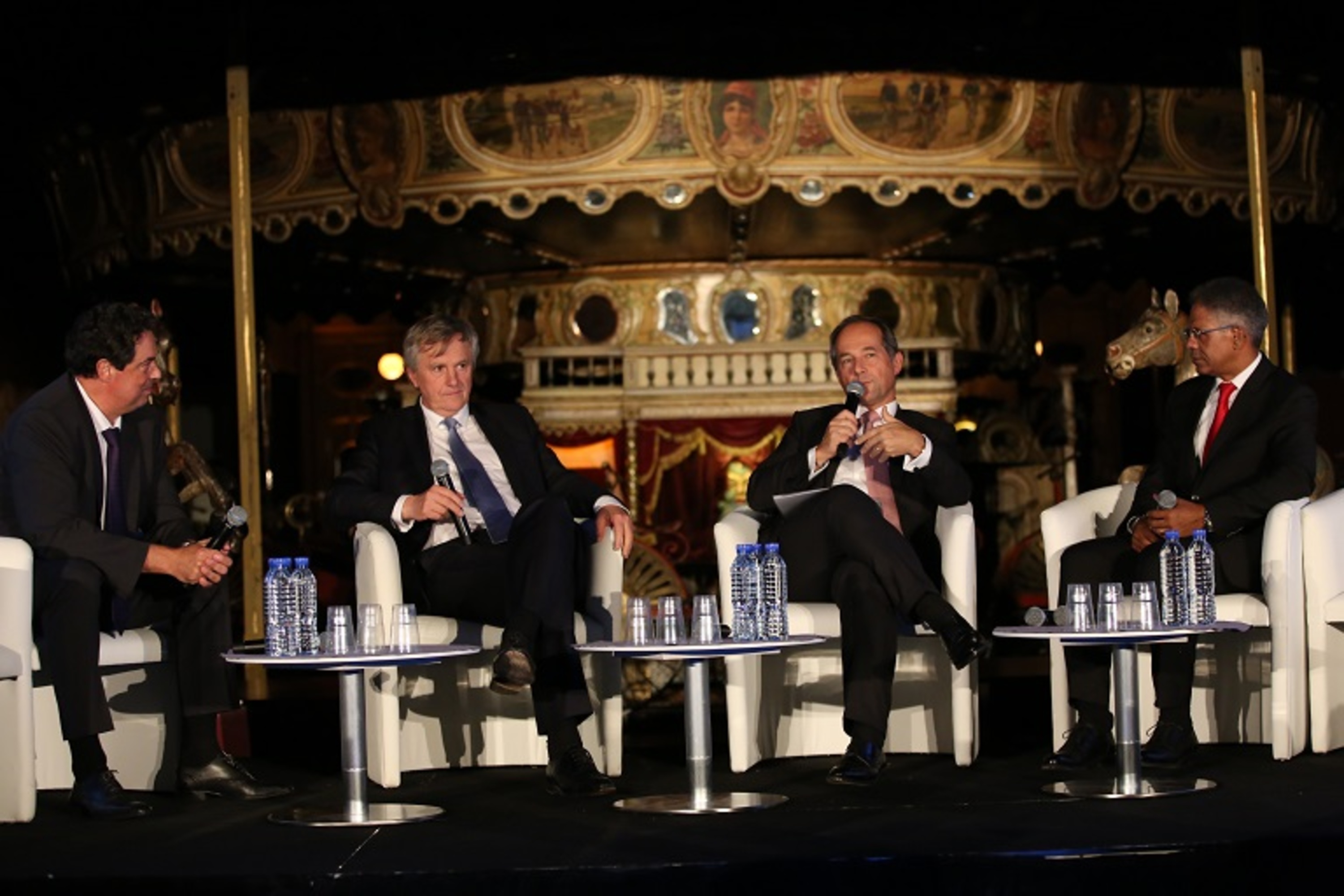 Rémy Weber et Frédéric Oudéa côte à côte lors de la soirée des 10 ans de Transactis.