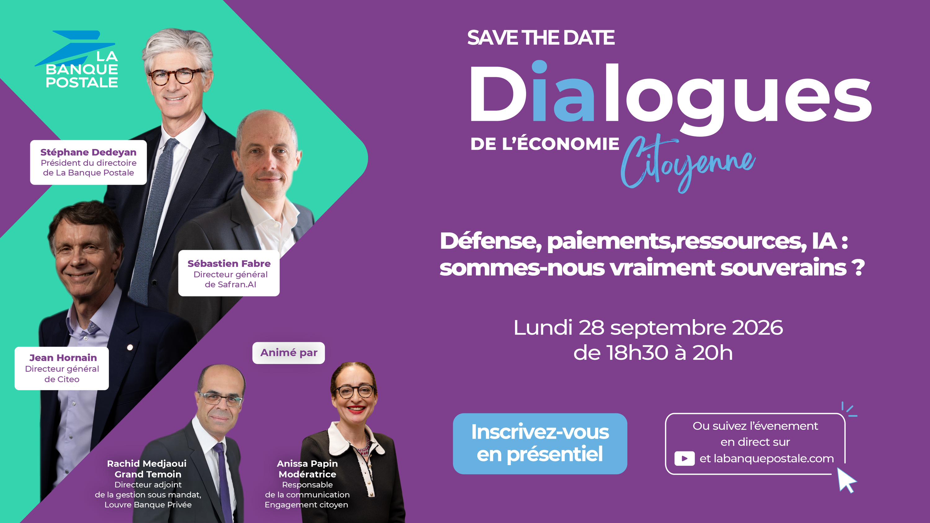 Vidéo Live des Dialogues - Septembre 2026